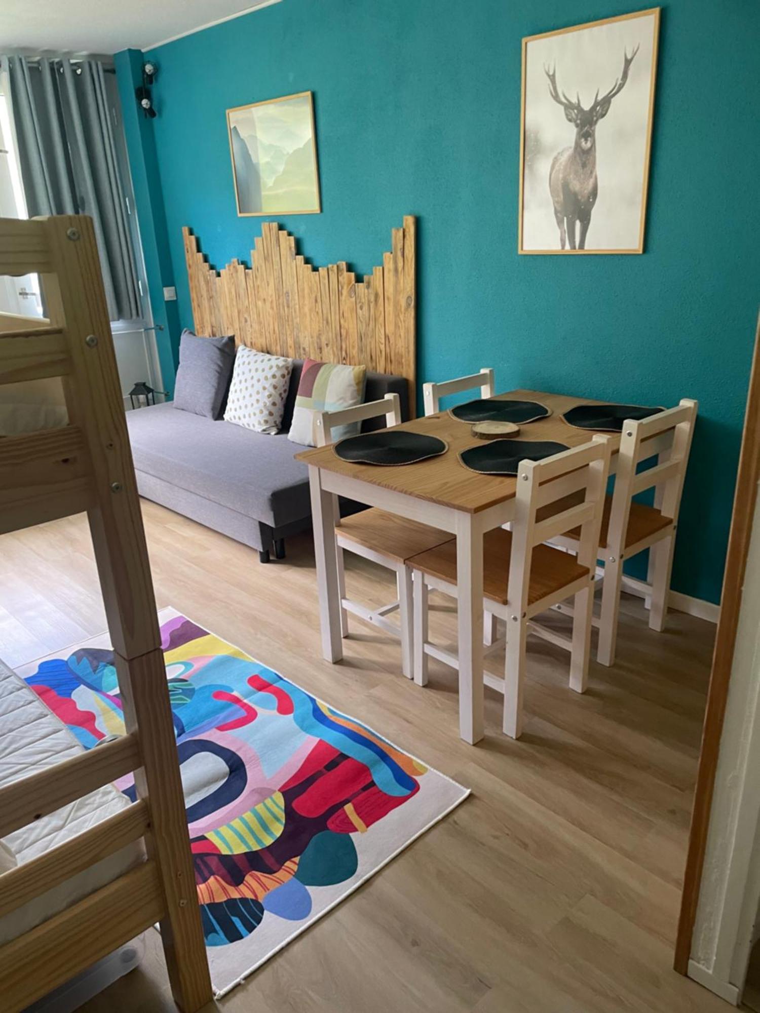 לה מונג'י Studio Mongie Aux Pieds Des Pistes Avec Balcon מראה חיצוני תמונה
